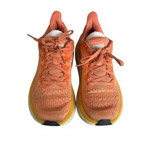 Hoka Clifton 8 Women’s Running Shoes Orange Sz. 8